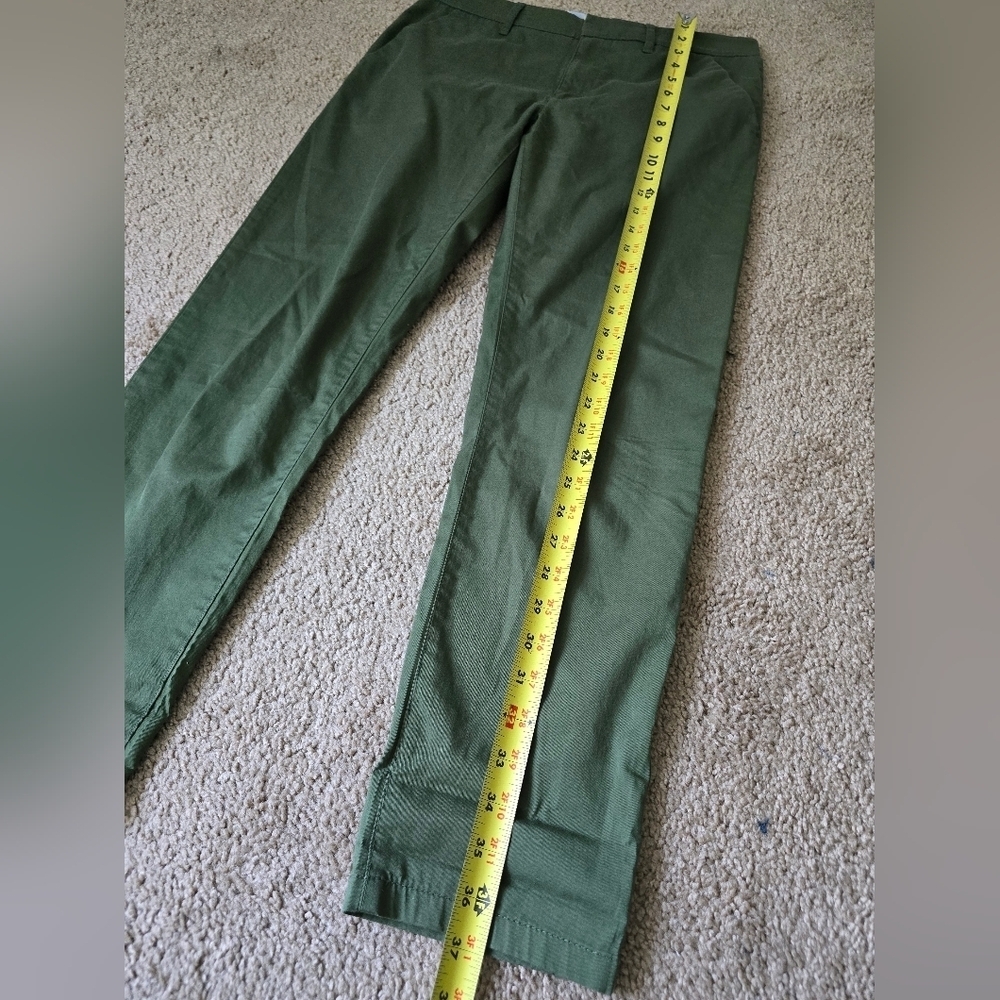 J Crew Green Pants Boyfriend Chino Size 26 - Picture 2 of 10